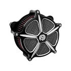 0206-2000-bm Roland Sands Black Contrast Cut Venturi Speed 5 Air Cleaner For Harley 08-2016