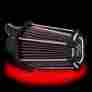0206-2051-bm Performance Machine Contrast Cut Fast Air Cleaner For 1991-2012 Harley Sportster