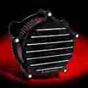 0206-2072-bh 1010-1192 Rsd Harley-davidson Venturi Air Cleaner Nostalgia Contrast Cut 08-up Fl Flht
