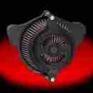 0206-2102-smb 1010-1451 Rsd Harley-davidson Blunt Air Cleaner Radial Black Ops 08-14 Fl Flht