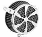 06-0133-01 Cobra Air Cleaner Kit Swept Chrome