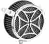 06-0133-02 Cobra Air Cleaner Kit Cross Chrome