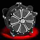 0206-2004-bmp 08-14 1010-0792 Rsd Harley-davidson Venturi Air Cleaner Speed 7 Contrast Cut Platinum Fl Throttle By Wire