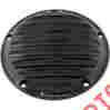 1107-0135 Roland Sands Design Black Nostalgia Finned Derby Cover 5 Hole 1999-2014 Harley Rsd