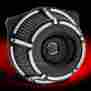 1010-1203 18-921 Arlen Ness Harley-davidson Slot Track Inverted Air Cleaner Kit Black 08-14 Flt