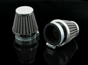 2 X Motor 48 Mm Air Filter For Honda Cb Kawasaki Kz Suzuki Gs Gsx Yamaha Dt