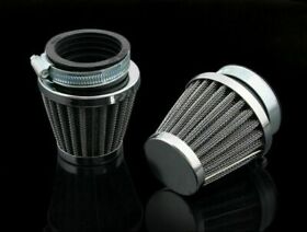2x Universal Motorcycle 60 Mm Air Filter For Honda Kawasaki Suzuki Yamaha New Yu
