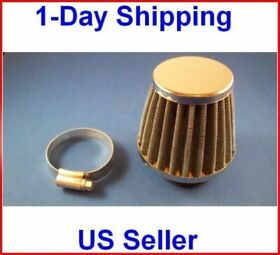 39mm Universal Cone Air Filter Clamp On Honda Yamaha Scooter Gy6 Dirt Bike Atv