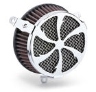 606-0100-01 Cobra Powrflo Air Cleaner Kit Chrome Swept
