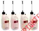 754810k4 Pit Posse 4 White 5 Gallon Fuel Jugs W Hoses Utility Gas Can Vp Mx Motocross