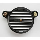 10202b 96-13 Finned Joker Machine Air Cleaner - Harley Black Assembly Anodized