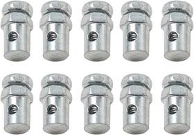 10486 Aksgkgq 1/8 Inch Universal Throttle Brake Cable End Stop Lock Clamps For Go Kart Silver