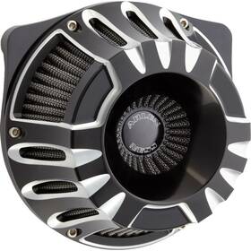 600-227 Arlen Ness Inverted Series Air Cleaner Kit - Deep Cut Black Anodized