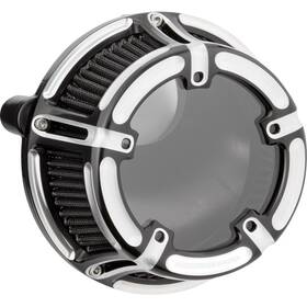 600-237 Arlen Ness Method Clear Sucker Air Cleaner Kit - Black Anodized With Mac