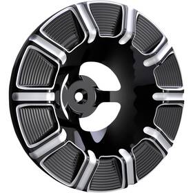 601-000 Arlen Ness Velocity 90deg. Air Cleaner Cover - 10-gauge Black
