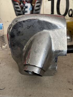 R1253722 Bmw Vintage R75 Airbox Intake Chrome