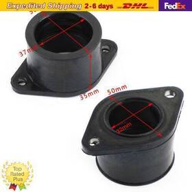 16065-037 Bruce&shark 2 Pcs Manifold Carb Insulator Intake Boot For Kawasaki Kz400 A1 A2 S S2 S3 D D3