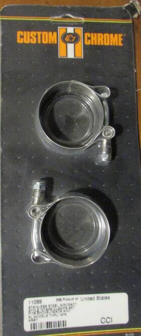 11099 Cci Stainless Steel Intake Clamps 4 Harley Shovel And Xl #11099