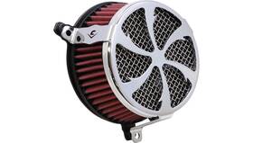 606-0104-01-sb Cobra Air Cleaner Kit - Swept Chrome