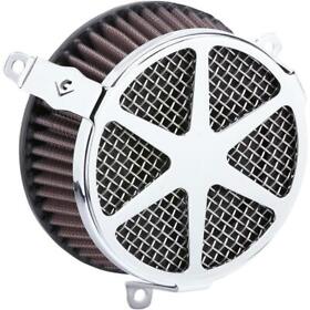 606-0104-04-sb Cobra Air Cleaner Kit Spoke Chrome