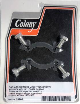 2924-6 Colony Harley Panhead Cad Air Cleaner Mount Kit 1/8 Inch Longer