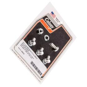 2323-6 Colony Machine Air Cleaner Backing Plate Mounting Screws 1966-77 Big Twins - X2