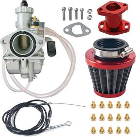 Cpvnqmdg 701063356096 Vm22 Caburetor Throttle Cable Jet Kit For 212cc 196cc Gx200 Go Kart Mini Bike