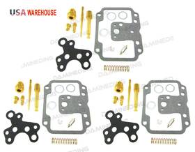 S006-3-a-uw Damineding 3 X Carburetor Rebuild Carb Repair Kit Jet Gasket Gt750 Gt 750 Lemans Us Stock