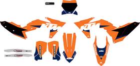 20-30-225 Dcor Visuals Dftcor Complete Graphics Kit Ktm Racing Orange