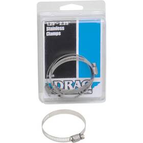 Drag Specialties 114-6228 Stainless Steel Worm Clamps - 1.25 Inch -2.25 Diameter