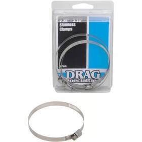 Drag Specialties 114-6244 Stainless Steel Worm Clamps - 2.25 Inch -3.25 Diameter