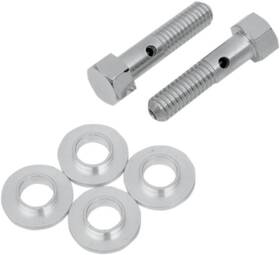 142575 Drag Specialties Ds Breather Bolt Kit For Harley Twin Cams Chrome Davidson #142575