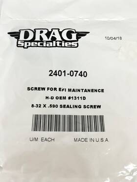 2401-0740 Drag Specialties 2402-0740 Harley Efi Fuel Pump Top Plate Sealing Screw 10-pack
