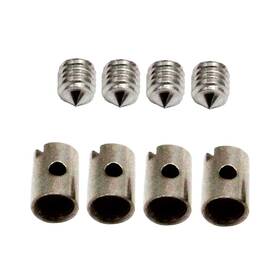 Ejoyous7hnm05pyiu Ejoyous Solderless Throttle Cable Nipples 4 Sets Silver