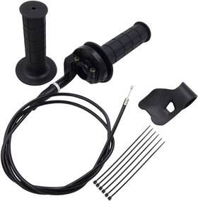 El-htg001 Elifeparts 7/8 Inch Throttle Accelerator Handle Grips Compatible With 50cc 80cc Black