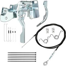 Eo-gktk-01 Eopoayi 71 Inch Go Kart Throttle Cable And Linkage Assembly Kit Black