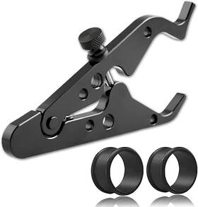 Estorxile 784117463643 Universal Motorcycle Cruise Control - Throttle Lock Assist Grip Clamp Black