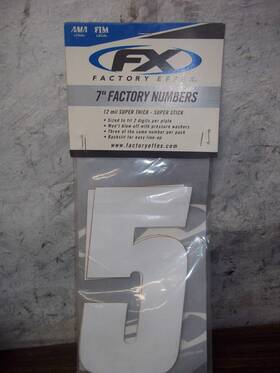 08-90095 Factory Effex Fx 7 Inch Numbers 5 3 Pack