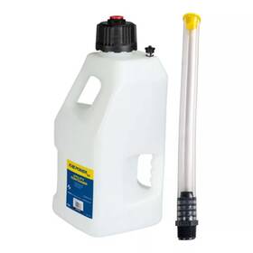 300-10002 Fire Power 300-00900 Lc Utility Container White 5 Gal With Filler Hose Push-in Plug Clear 12 Inch