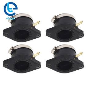 203021 For Yamaha 1981-1983 Xj650 4 Carburetor Manifolds Insulator Intake Boot Set