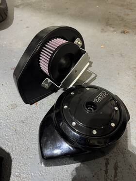 29400078 Harley-davidson Oem Street 750 Black Air Box Intake 2015-2020 With K&n Filter