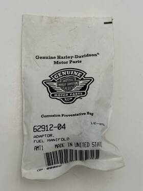 Harley-davidson 62912-04 Oem Nos Fuel Manifold Adapter New