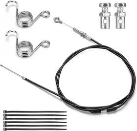 Qp0005-1 Hatsvop 75 Inch Go Kart Throttle Cable Kit For Predator 212cc 196cc Vm22 Vm24 Black