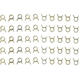 111-1750 Helix Racing Products Double Wired Hose Clamps - 3/8 Inch Od 50 Pcs. Motorcycle
