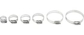111-6244 Helix Racing Products Stainless Steel Hose Clamps - 58mm-83mm Motorcycle Atv/utv