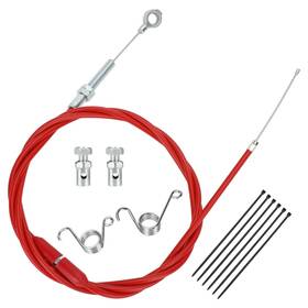 Ho-th075-rd Hiaors 75 Inch Go Kart Throttle Cable Compatible With Predator 212cc Red