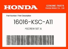 16016-ksc-a11 Honda Genuine Screw Set A -