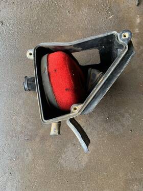 2002-xr200 Honda 2000 Xr200 Airbox Oem Air Cleaner Intake Box Cage Xr 200 1985-2002