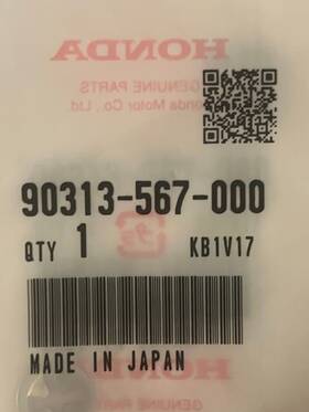90313-567-000 Honda Speed Nut 3mm Nos Brand New - Lot Of 4