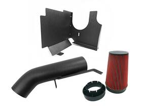 Hzcai042-blk Hz Motorsport Cold Air Intake Heat Shield For 99-06 Gmc Chevy V8 4.8l 5.3l 6.0l Wrinkle Black